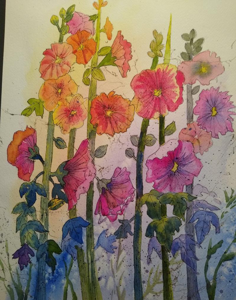 Hollyhocks 2021